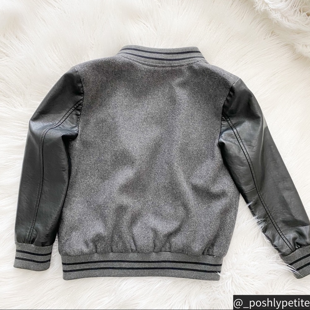 Treasure Bond Boys faux leather bomber jacket 7/8 - Picture 6 of 12